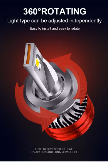 LED H7 전구 25W 1200lm 외부 드라이버 6000K 백색광 H7 자동차 LED 헤드라이트 램프